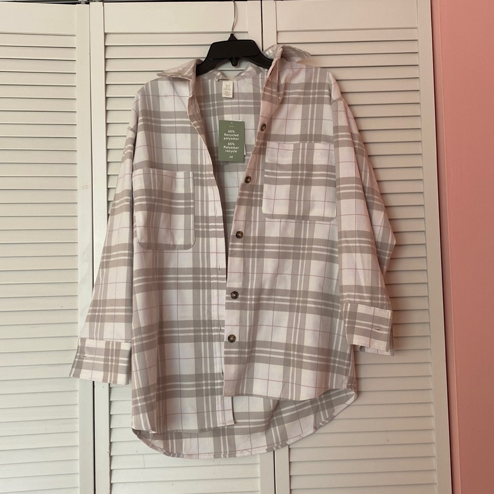 H&M SHIRT JACKET FLANNEL